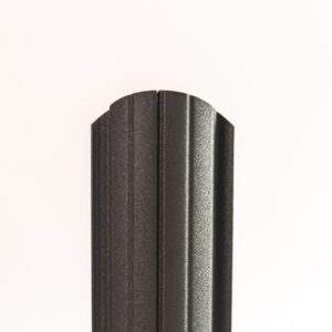 Plechová plaňka | Nora | Grafit | Oboustranná - Půlkulaté z jedné strany