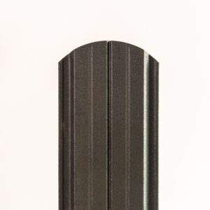 Plechová plaňka | Lira | Grafit | Oboustranná - Půlkulaté z jedné strany