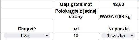 Plechová plaňka Gaja Grafit/Antracit RAL 7016 MAT – 12,5 bm (#7088) | Oboustranná - Obrázek 5