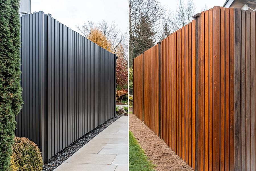 plechové nebo dřevěné ploty – co vybrat?